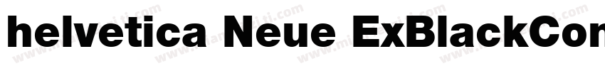 helvetica Neue ExBlackCon字体转换